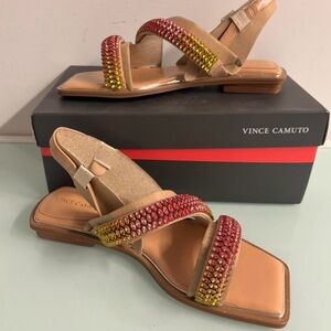 Vince Camuto Multicolor Beaded Women's Sandals